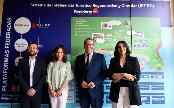 La secretaria de Estado de Turismo califica la Smart Office de Benidorm como “caso de éxito” de gestión del DTI